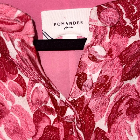 Pomander Place Pink and Red Floral Tunic - Picture 3 of 6